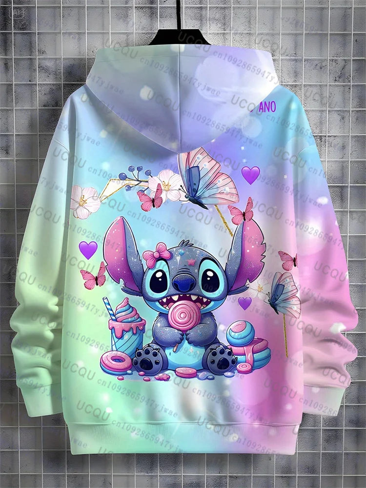 Disney Stitch & Angels Hoodie Cute  Sweatshirt
