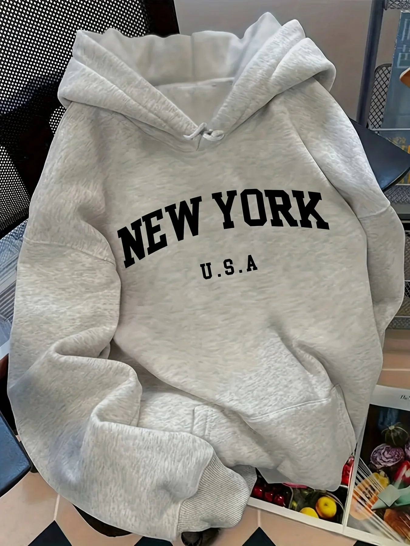 NEW YORK U.S.A. Lettering  Sweatshirt